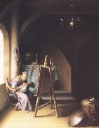 Gerrit Dou A Man writing in an Artist's Studio (mk33) oil painting picture wholesale